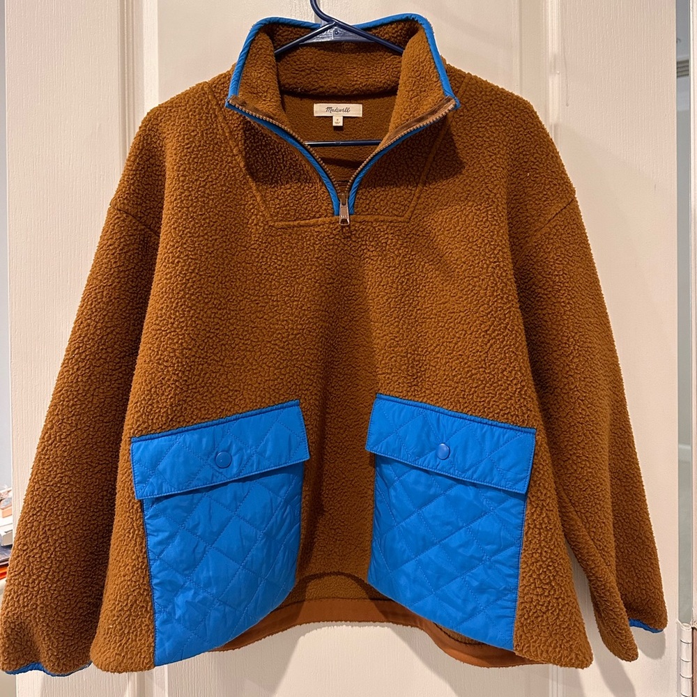 Madewell Fleece Pullover size S